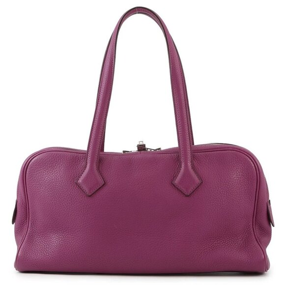 HERMES Victoria Elan Size 38 Taurillon Clemence Tosca - Picture 2 of 16